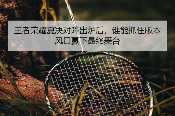 王者荣耀夏决对阵出炉后，谁能抓住版本风口赢下最终舞台 | bet365